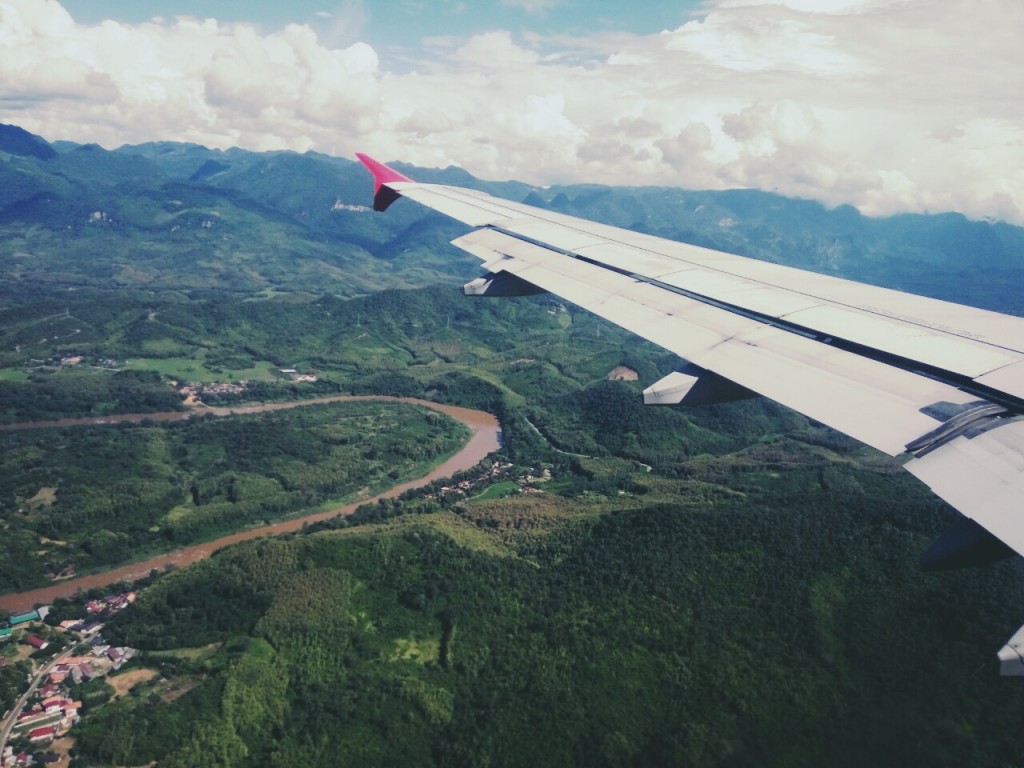 空の上からラオス